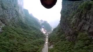 First Wingsuit Flight Through Heavens Gate