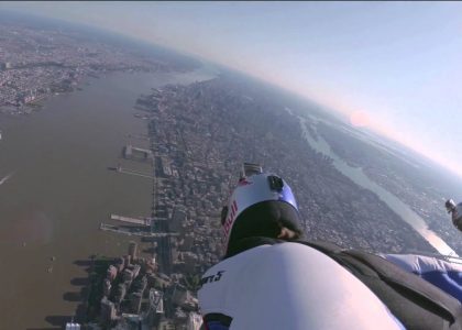 Wingsuit Flying Over New York City FULL POV