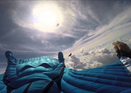 First Wingsuit Flight