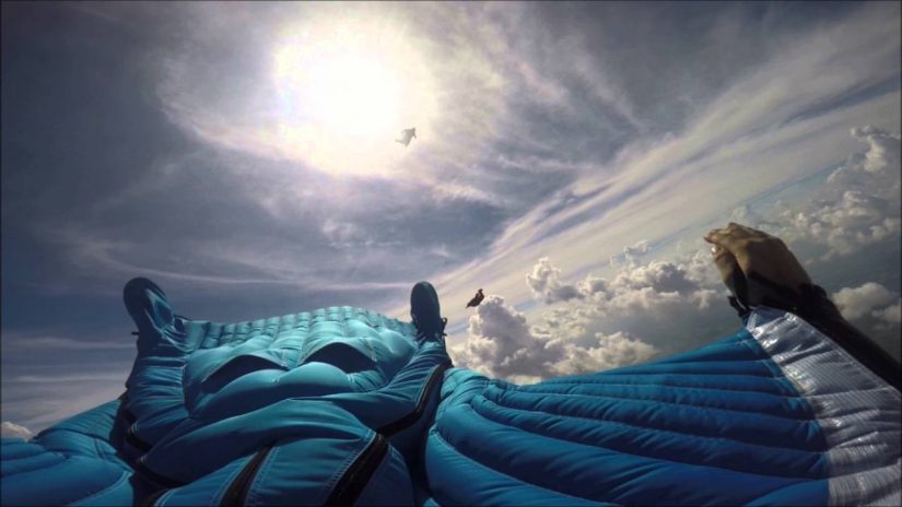 First Wingsuit Flight