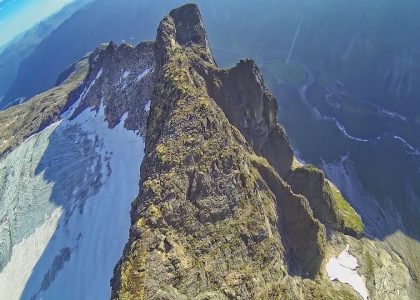 RAW Wingsuit Flight Norway ridge surfing